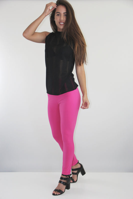 Surf Sunset - Hot Pink Leggings